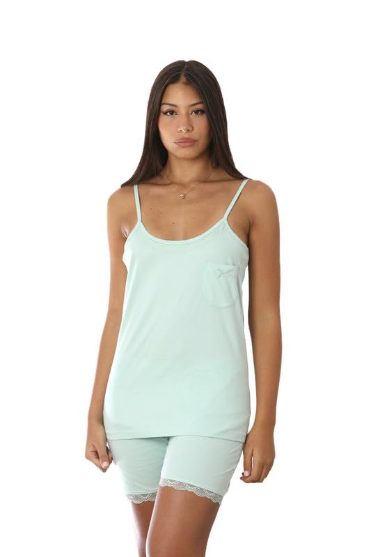 Pigiama Donna Cotone Leggero Corto con Design Unici per Estate e Mezza Stagione, Taglie da S a XL