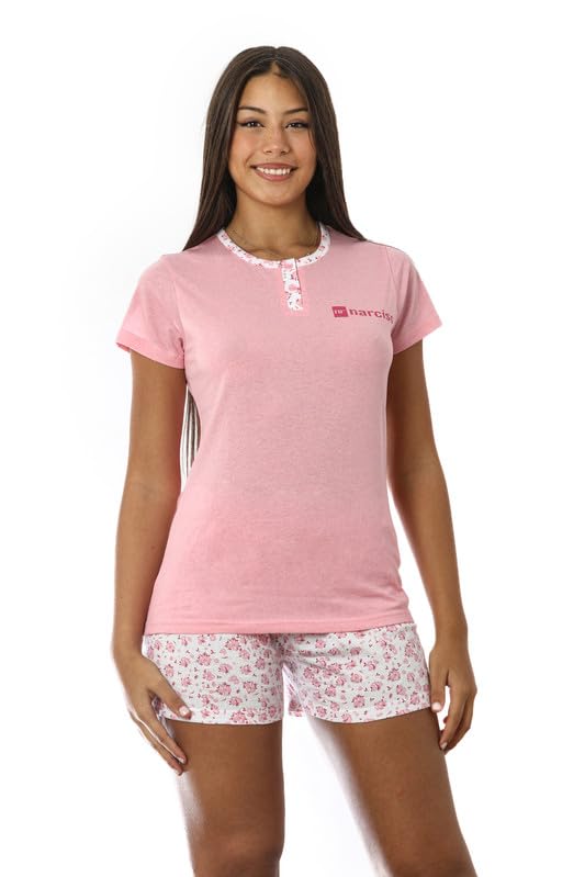 Pigiama Donna Cotone Leggero Corto con Design Unici per Estate e Mezza Stagione, Taglie da S a XL