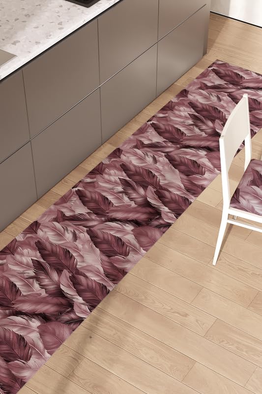 Tappeto Cucina Antiscivolo Lavabile 100% Vinile Gommato Antimacchia, Passatoia Cucina Antiscivolo Lavabile, Tappeti Runner Disponibili in Varie Metrature
