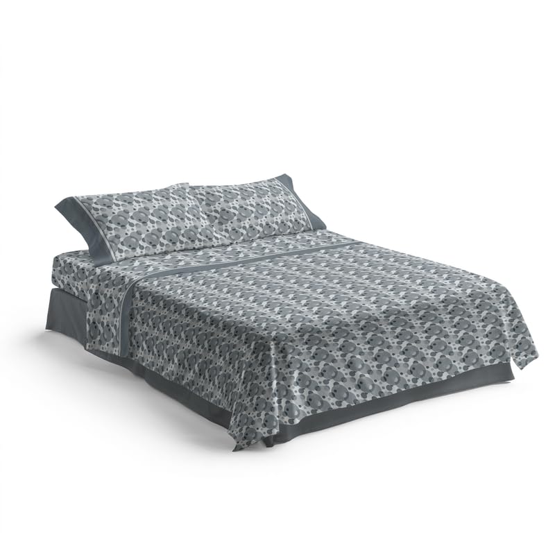 Lenzuola 100% Cotone Stampate con Fantasie Originali Realizzate e Stampate in Italia con Inchiostro Sicuro per la Pelle, Completo Letto Matrimoniale 4 Pezzi