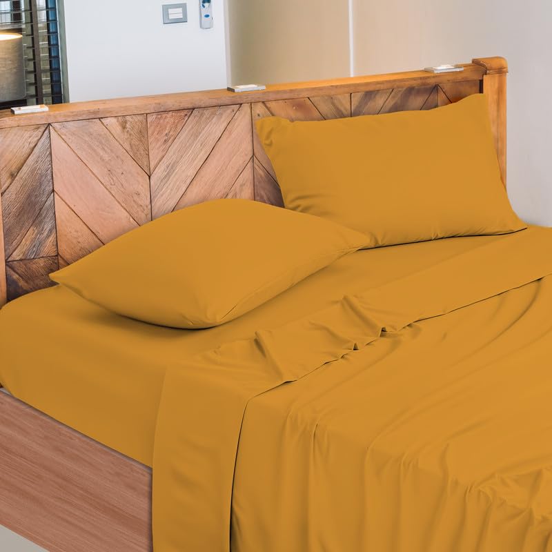 Lenzuola Letto Cotone Made in Italy, Completo Letto - Diversi colori - 3 TAGLIE