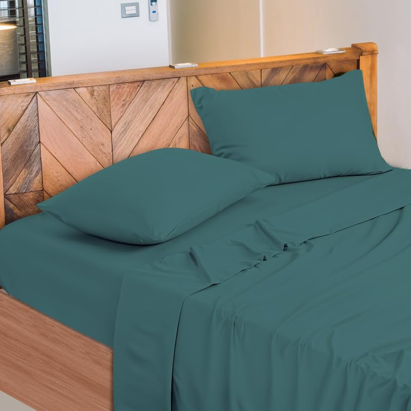 Lenzuola Letto Cotone Made in Italy, Completo Letto - Diversi colori - 3 TAGLIE