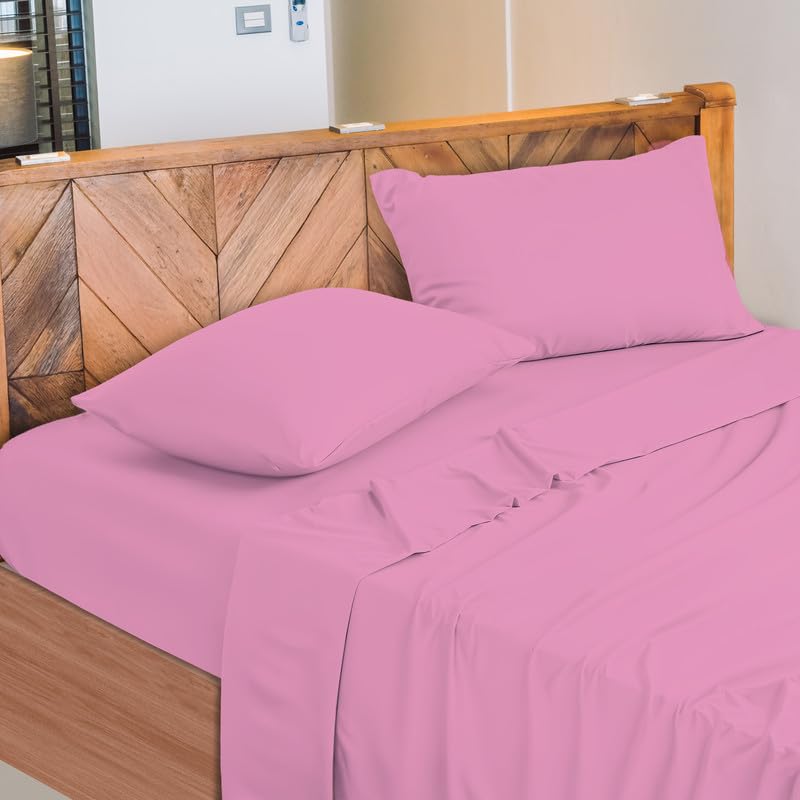 Lenzuola Letto Cotone Made in Italy, Completo Letto - Diversi colori - 3 TAGLIE