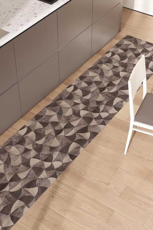 Tappeto Cucina Antiscivolo Lavabile 100% Vinile Gommato Antimacchia, Passatoia Cucina Antiscivolo Lavabile, Tappeti Runner Disponibili in Varie Metrature