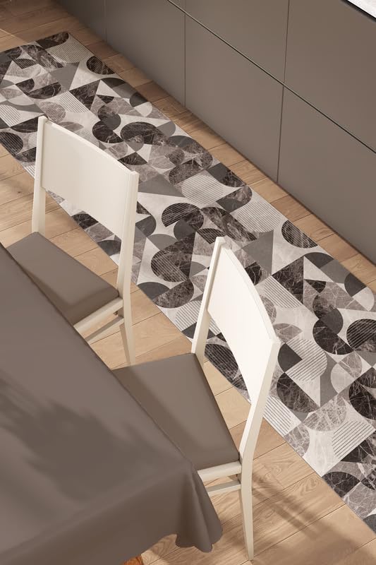 Tappeto Cucina Antiscivolo Lavabile 100% Vinile Gommato Antimacchia, Passatoia Cucina Antiscivolo Lavabile, Tappeti Runner Disponibili in Varie Metrature