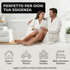 Accappatoio UNISEX con Cappuccio in Spugna Morbida di Cotone, Alto Potere Asciugante