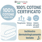Lenzuola 100% Cotone Stampate con Fantasie Originali Realizzate e Stampate in Italia con Inchiostro Sicuro per la Pelle, Completo Letto Matrimoniale 4 Pezzi