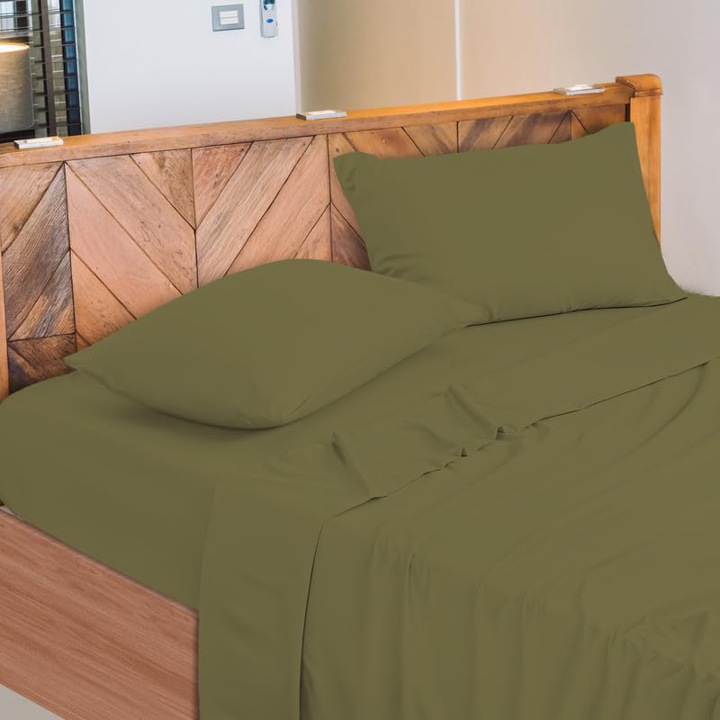 Lenzuola Letto Cotone Made in Italy, Completo Letto - Diversi colori - 3 TAGLIE