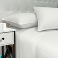 Lenzuola 100% Cotone Made in Italy con Profilo Decorativo, Fantasia Tinta Unita in Varie Colorazioni - 3 TAGLIE