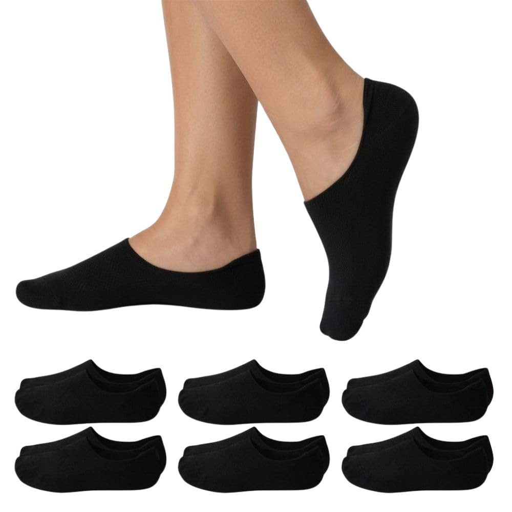 Calzini Fantasmini Unisex, Invisibili, in Cotone Traspirante, Salvapiede per Mocassini e Scarpe Basse