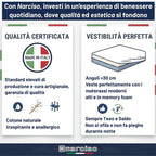 Lenzuolo con Angoli Traspirante ed Anallergico, Biancheria da Letto Made in Italy - 3 TAGLIE