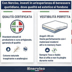 Lenzuolo con Angoli Traspirante ed Anallergico, Biancheria da Letto Made in Italy