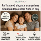 Completo Lenzuola Matrimoniali 4 Pezzi Bicolore in Microfibra Traspirante ed Anallergica