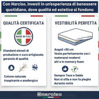 Lenzuolo con Angoli Traspirante ed Anallergico, Biancheria da Letto Made in Italy