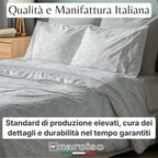 NARCISO Lenzuola di Flanella Made in Italy, Completo Lenzuola di Flanella in Cotone