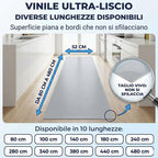Tappeto Cucina Antiscivolo Lavabile 100% Vinile Gommato Antimacchia, Passatoia Cucina Antiscivolo Lavabile, Tappeti Runner Disponibili in Varie Metrature