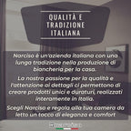 Topper Materasso H3cm Trapuntato, Imbottitura 500gr/mq in Morbido Poliestere, Innovativa Tecnologia di Riempimento Made in Italy, Tessuto Manopesca