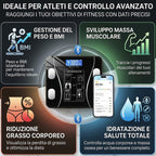 Bilancia Smart con App Multifunzione per Misurare e Registrare l’Andamento del Peso ed Altri Indici Corporei, Bilancia Intelligente con Analisi Corporea Digitale (Fino a 180KG)