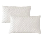 Set Copricuscini Letto con Zip, Copricuscino 50x80 Massaggiante 4 Stagioni, Tessuto Anallergico, Antiacaro, Igienico, Traspirante e Perfetto per Tutte Le Stagioni, Copri Cuscini
