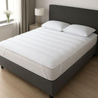 NARCISO Topper Una Piazza e Mezza 120x200 H3cm Trapuntato, Topper Materasso con Imbottitura 500gr/mq in Morbido Poliestere con Innovativa Tecnologia di Riempimento Made in Italy
