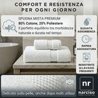 Set Asciugamani Bagno 2 Pezzi: Viso (50x100 cm) & Bidet (40x60 cm)