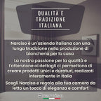Lenzuola 100% Cotone Stampate con Fantasie Originali Realizzate e Stampate in Italia con Inchiostro Sicuro per la Pelle, Completo Letto Matrimoniale 4 Pezzi