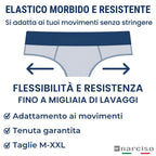 Slip Uomo Cotone Pack da 6, Mutande Uomo Cotone Elasticizzate, Comode da Indossare Tutto Il Giorno, Fare Sport, l'Elastico Non Stringe