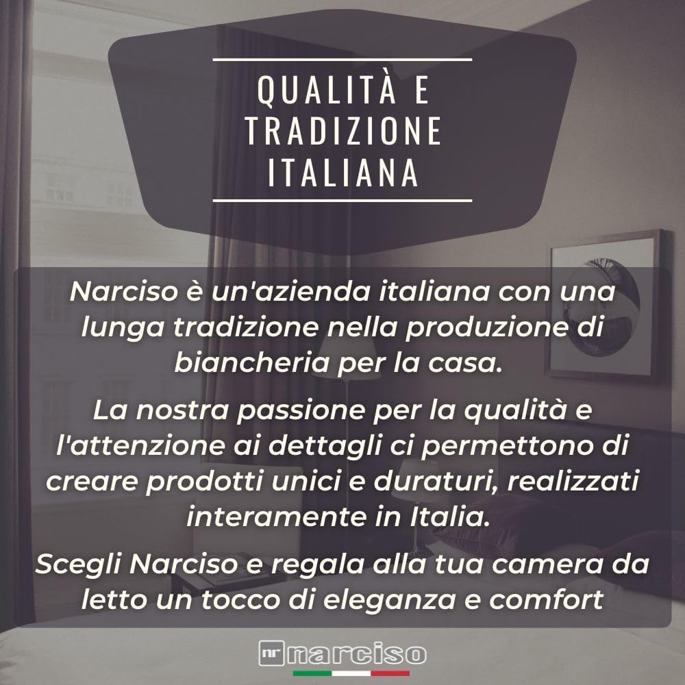NARCISO Topper Una Piazza e Mezza 120x200 H3cm Trapuntato, Topper Materasso con Imbottitura 500gr/mq in Morbido Poliestere con Innovativa Tecnologia di Riempimento Made in Italy