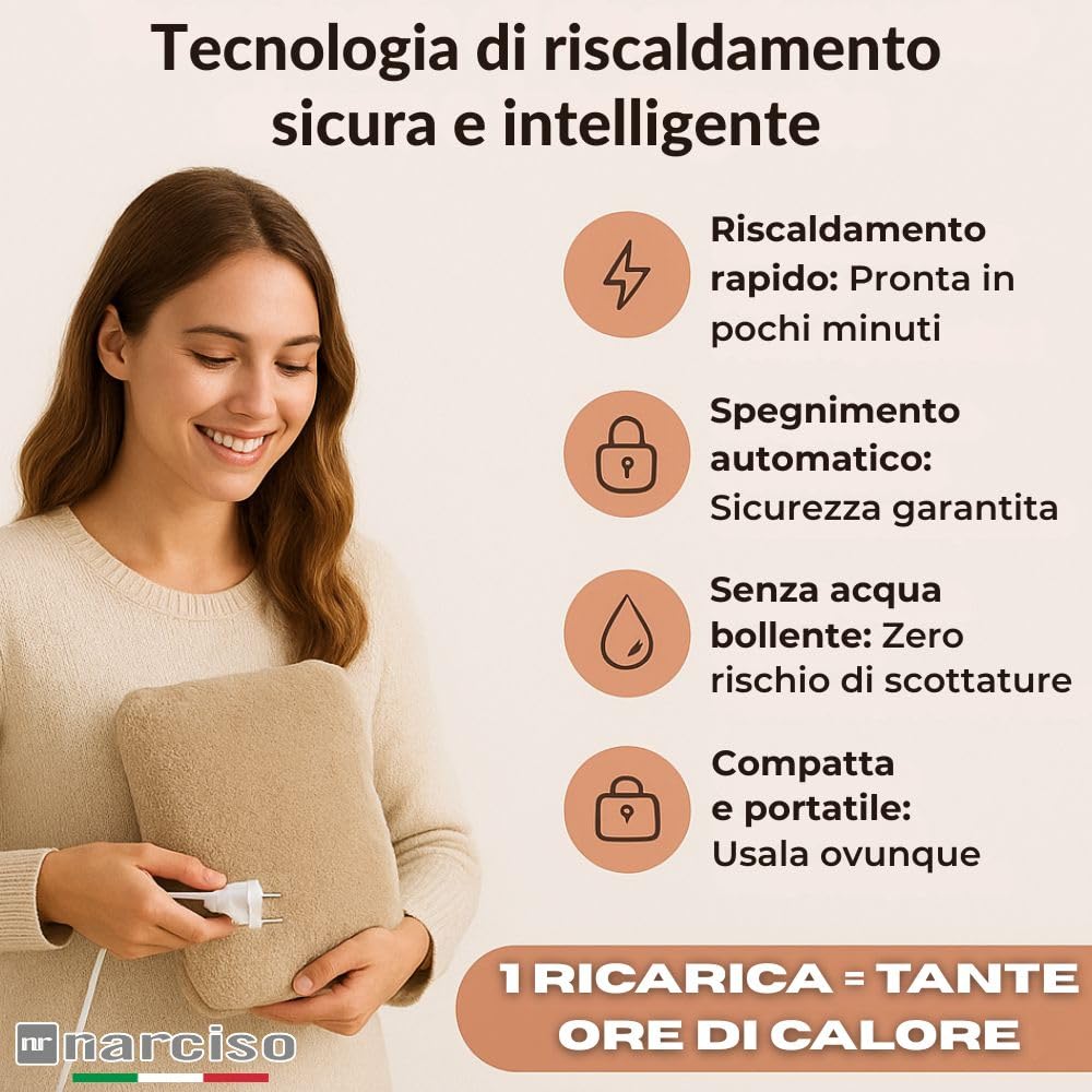 3 Borsa Acqua Calda Elettrica (Disegni Scelti tra le Rimanenze del Magazzino) Scaldino Elettrico da Letto Scaldaletto Portatile, Boule Acqua Calda Elettrica, Sicura (3Pz Disegni Casuali)