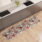 Tappeto Cucina Antiscivolo Lavabile 100% Vinile Gommato Antimacchia, Passatoia Cucina Antiscivolo Lavabile, Tappeti Runner Disponibili in Varie Metrature