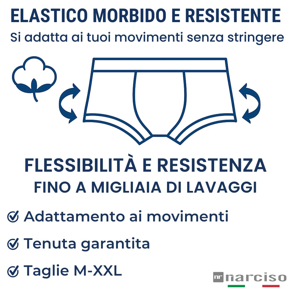 Boxer Uomo Cotone Pack da 6, Mutande Boxer Uomo Elasticizzate Vestibilità Perfetta, Comode da Indossare Tutto il Giorno, fare Sport, Intimo Uomo Cotone (da M a XXL)