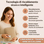 NARCISO Borsa Acqua Calda Elettrica per Ciclo, Mani, Schiena, Riscaldante, Scaldino Elettrico da Letto Scaldaletto Portatile, Boule Acqua Calda Elettrica, Sicura e Riscalda Velocemente