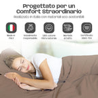 Lenzuola Letto Cotone Made in Italy, Completo Letto - Diversi colori - 3 TAGLIE