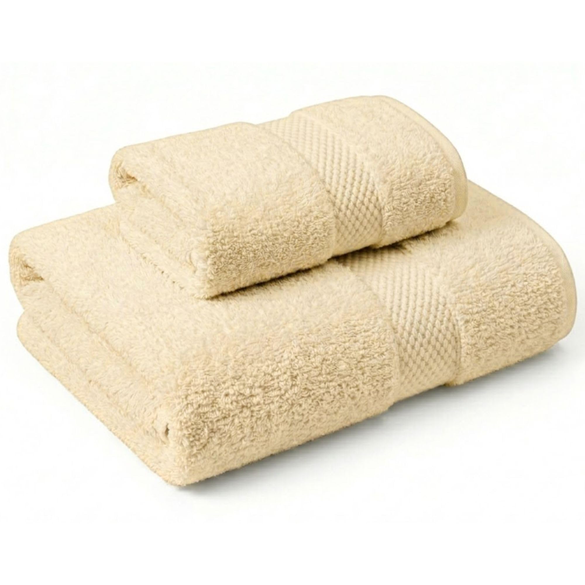 Set Asciugamani Bagno 2 Pezzi: Viso (50x100 cm) & Bidet (40x60 cm)