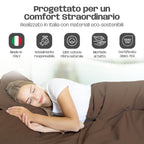 Lenzuola Letto Cotone Made in Italy, Completo Letto - Diversi colori - 3 TAGLIE