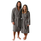 Accappatoio UNISEX con Cappuccio in Spugna Morbida di Cotone, Alto Potere Asciugante