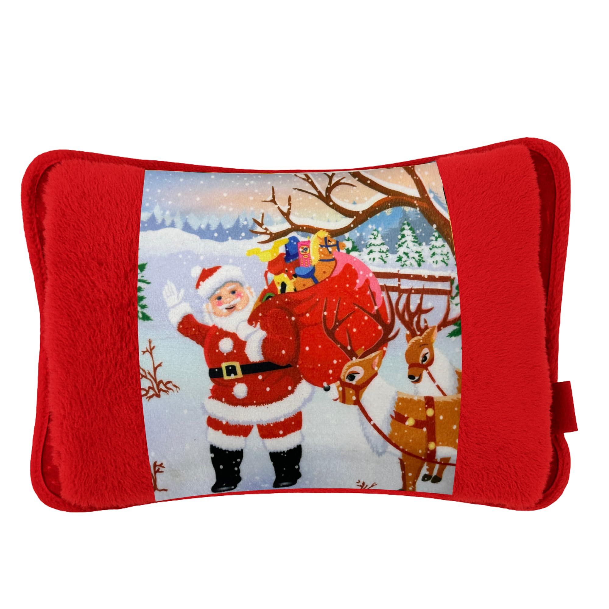 Borsa Acqua Calda Elettrica per Ciclo, Mani, Schiena, Riscaldante, Scaldino Elettrico da Letto Scaldaletto Portatile, Boule Acqua Calda Elettrica, Sicura, Veloce, Santa Snow