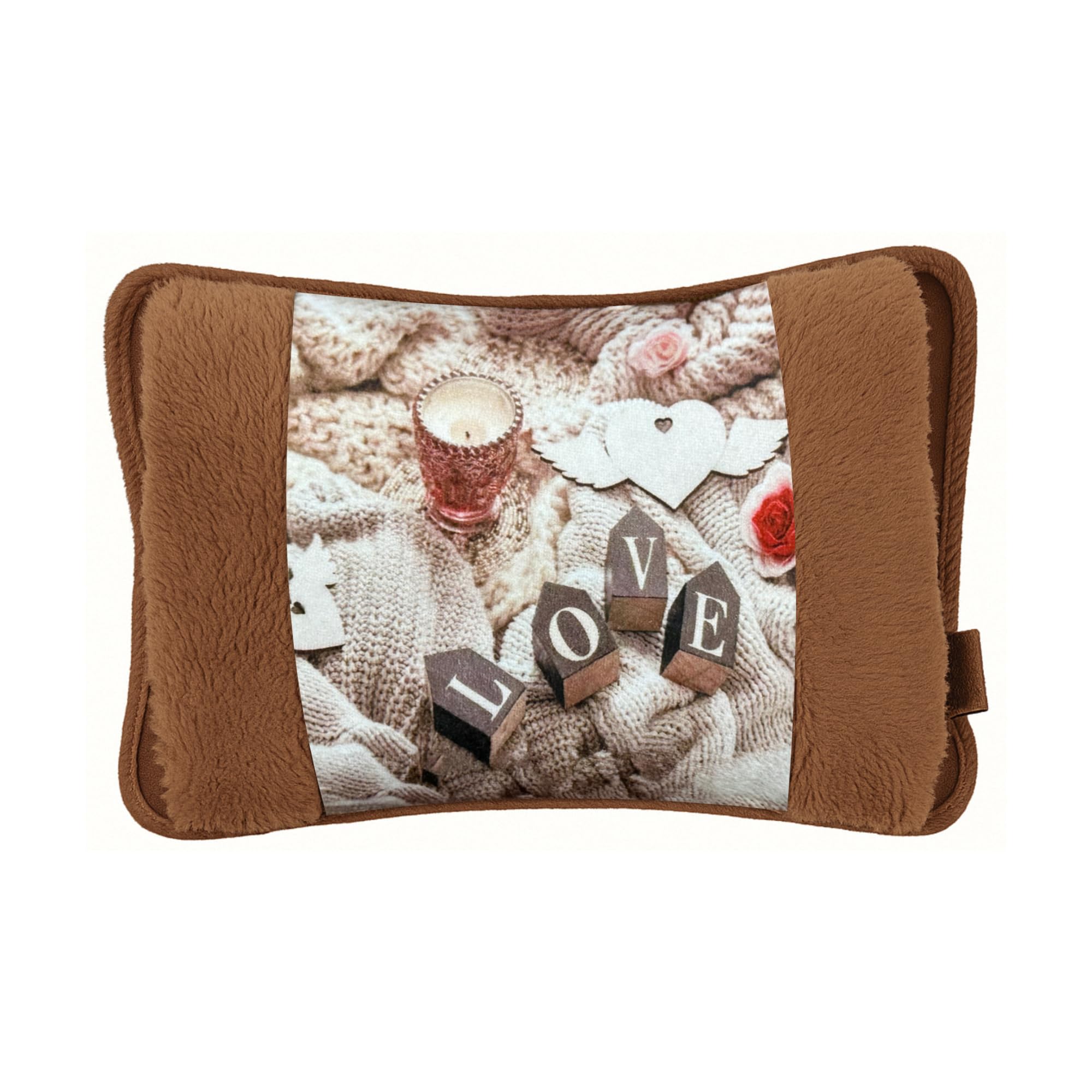 NARCISO Borsa Acqua Calda Elettrica per Ciclo, Mani, Schiena, Riscaldante, Scaldino Elettrico da Letto Scaldaletto Portatile, Boule Acqua Calda Elettrica, Sicura e Riscalda Velocemente