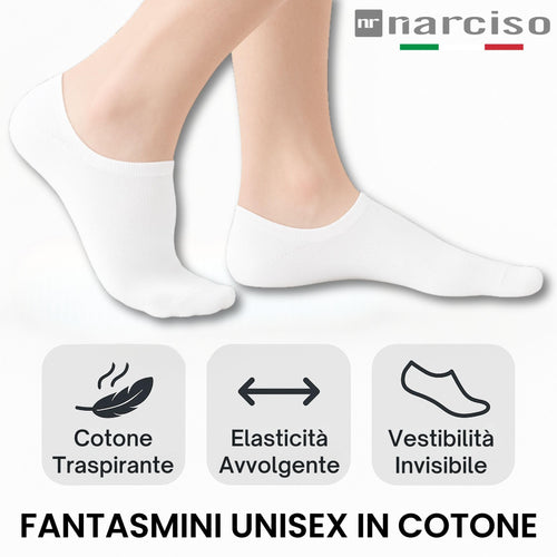 12 Paia Calzini UNISEX Corti in Cotone,  Taglie da 35 a 46, Traspiranti e Resistenti, Si Adattano Perfettamente Grazie alla Presenza di Elastane