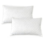 Set Copricuscini Letto con Zip, Copricuscino 50x80 in Morbida Microfibra Manopesca, Tessuto Anallergico, Antiacaro, Igienico, Traspirante e Perfetto per Tutte Le Stagioni, Copri Cuscini