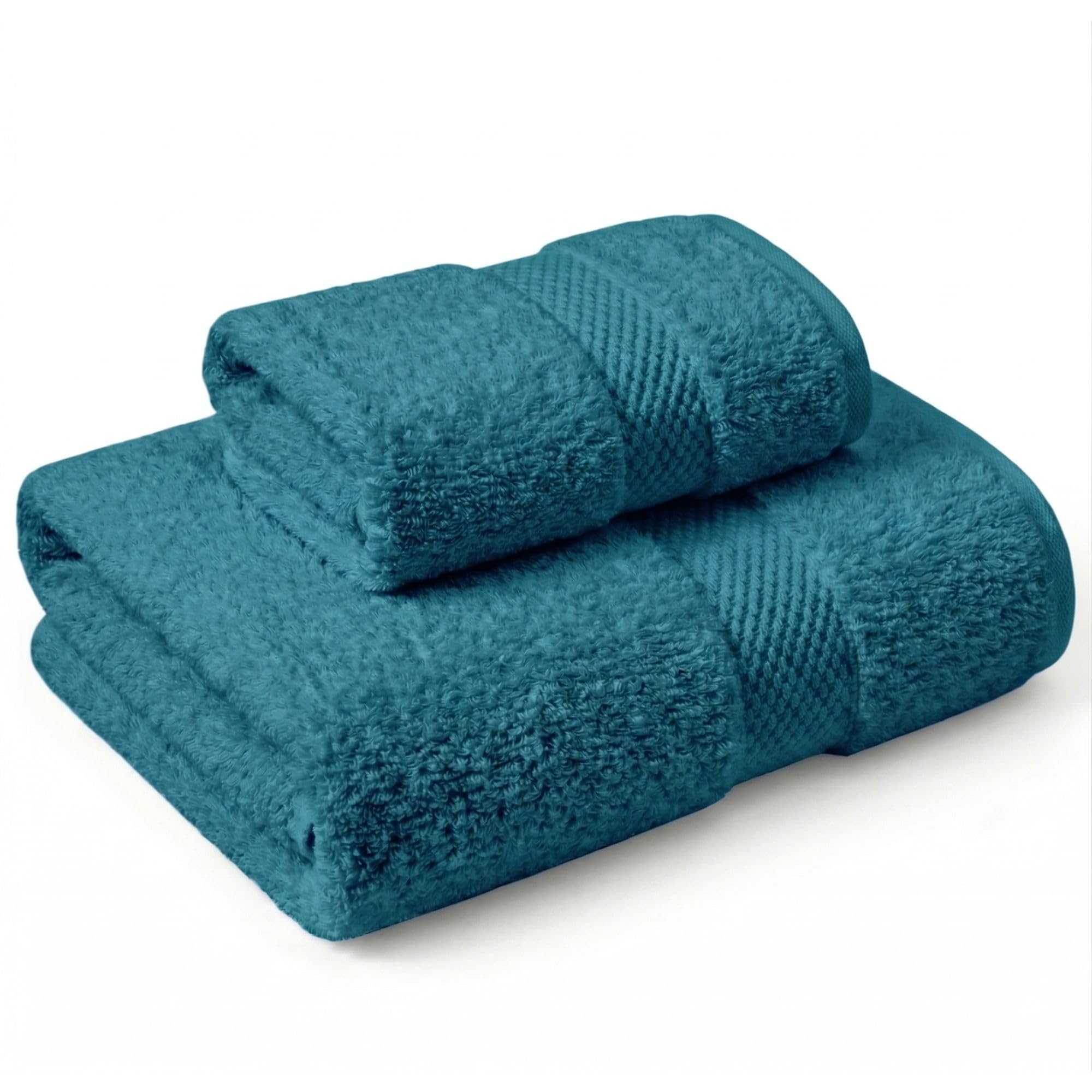 Set Asciugamani Bagno 2 Pezzi: Viso (50x100 cm) & Bidet (40x60 cm)