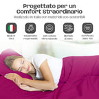 Lenzuola Letto Cotone Made in Italy, Completo Letto - Diversi colori - 3 TAGLIE