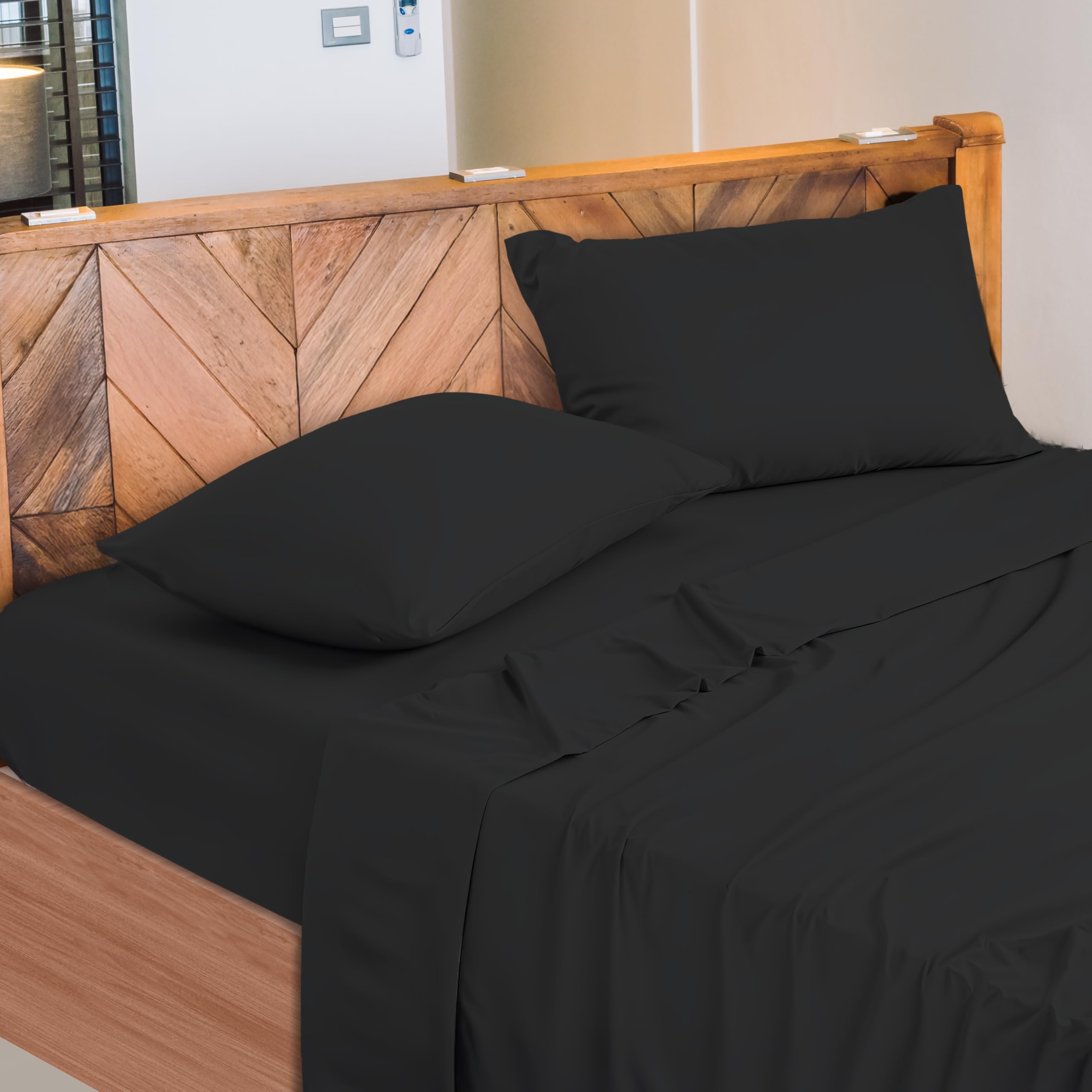 Lenzuola Letto Cotone Made in Italy, Completo Letto - Diversi colori - 3 TAGLIE