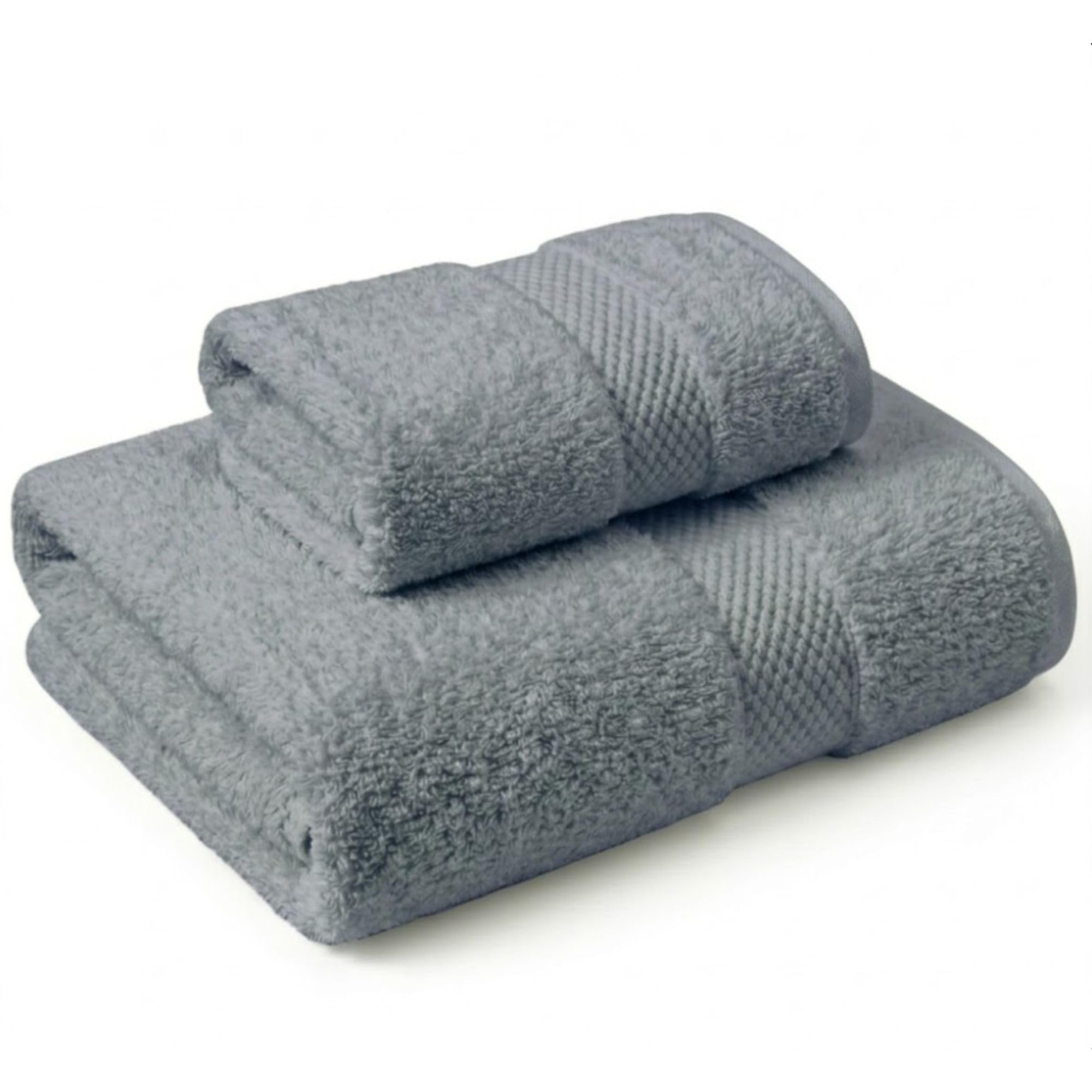 Set Asciugamani Bagno 2 Pezzi: Viso (50x100 cm) & Bidet (40x60 cm)