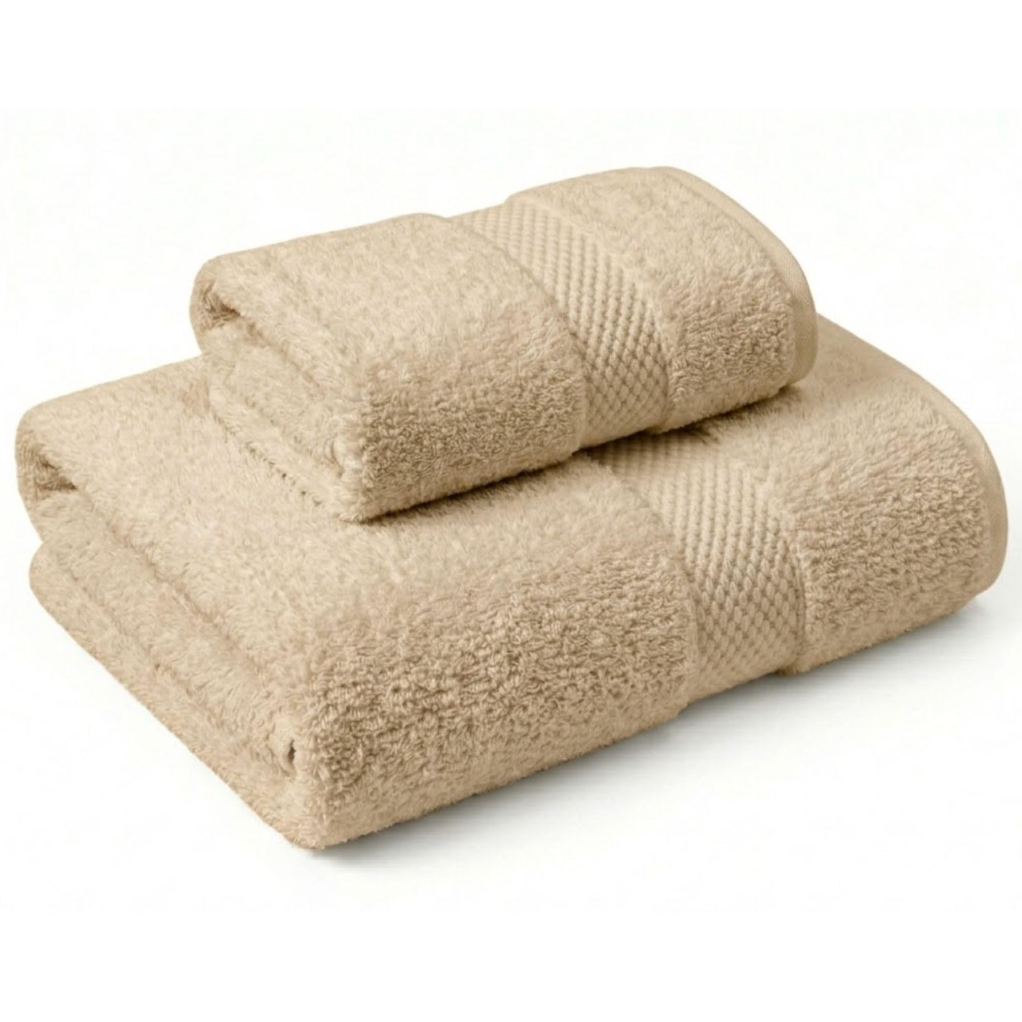 Set Asciugamani Bagno 2 Pezzi: Viso (50x100 cm) & Bidet (40x60 cm)
