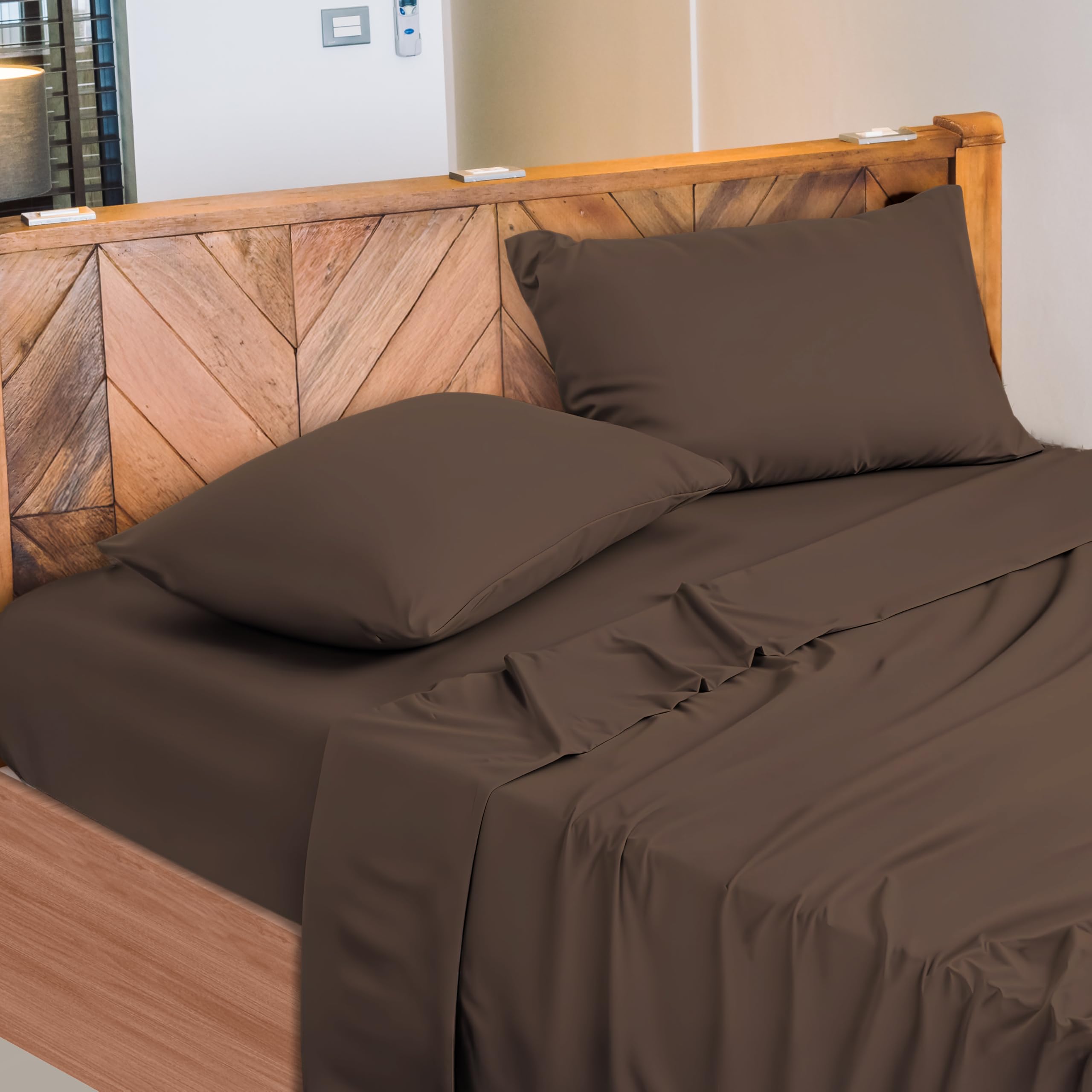 Lenzuola Letto Cotone Made in Italy, Completo Letto - Diversi colori - 3 TAGLIE
