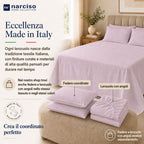 Lenzuolo Sopra 100% Cotone, Anallergico e Traspirante Abbinabile alle Nostre Federe e Lenzuolo con Angoli in Cotone, Made in Italy