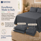 Lenzuolo Sopra 100% Cotone, Anallergico e Traspirante Abbinabile alle Nostre Federe e Lenzuolo con Angoli in Cotone, Made in Italy