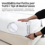 Lenzuola Letto Cotone Made in Italy, Completo Letto - Diversi colori - 3 TAGLIE