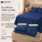 Lenzuolo Sopra 100% Cotone, Anallergico e Traspirante Abbinabile alle Nostre Federe e Lenzuolo con Angoli in Cotone, Made in Italy